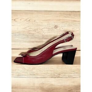 NWOT Vintage Coach J234 Nora Open Toe Sling Back Shoes - Size 6.5 B